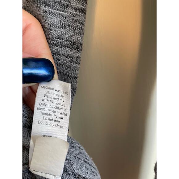 Athleta gray long sleeve top scoop neck space dye sweatshirt solid casual Medium - Picture 5 of 5